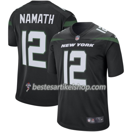 Herren New York Jets Trikot Joe Namath 12 Nike Schwarz Herren New York Jets Trikot Joe Namath 12 Nike Schwarz